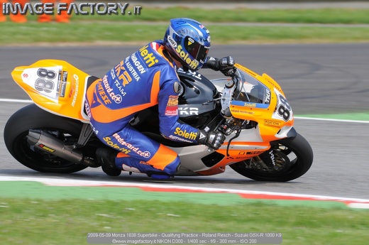 2009-05-09 Monza 1838 Superbike - Qualifyng Practice - Roland Resch - Suzuki GSX-R 1000 K9
